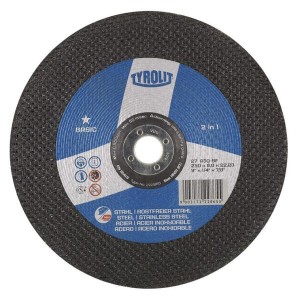 Tarcza do szlifowania 2in1 stal / inox Basic Tyrolit, 115 x 6 mm 222858
