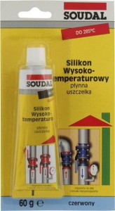 Silikon wysokotemperaturowy Soudal, 60 ml 103610400605