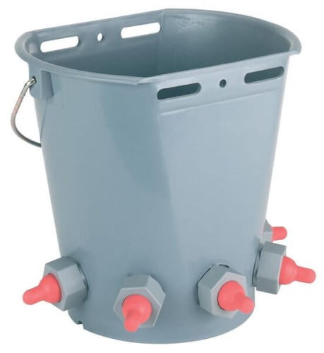 Wiaderko do pojenia jagniąt, z 5 smoczkami VV9132 - Intertraktor