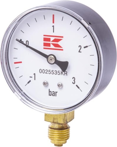 Manometr 63 mm przyłącze dolne 1/4" 0025535KR - Intertraktor