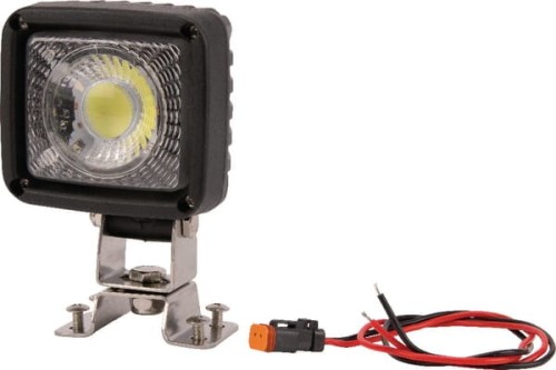 Lampa robocza LED, kwadratowa, 25W 2500 lm światło rozproszone z wtyczką Deutsch, 1 LED Kramp LA10089 - Intertraktor