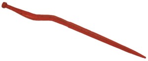 Ząb ładowacza, wygięty: 58 mm profil gwiazda 36x810 mm końcówka szpiczasta z nakrętką M22x1.5 czerwony Vicon VN90001363