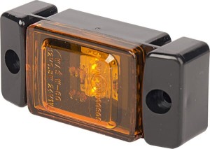 Lampa obrysowa LED, prostokątna, 12/24V pomarańczowa, przykręcana Waś 1400690840