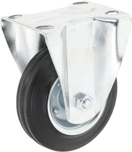 Koło stałe metalowo gumowe Ø 125x37.5 mm podstawa montażowa: 115x95 mm nośność 130 kg Ro-Carr WH5181125