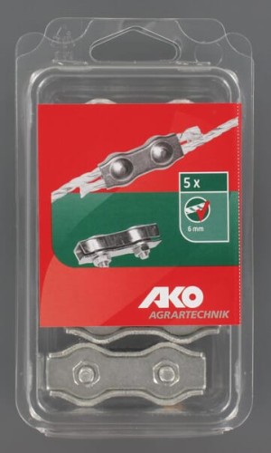 Złączka do linek ocynkowana, 6 mm 5 szt. 44535051 - Intertraktor