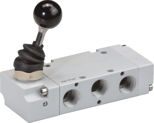 Zawór ręczny dźwigniowy 5/2-drożny 1/8" MAL52B18 - Intertraktor