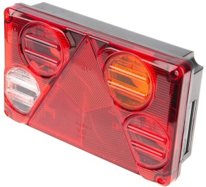 Lampa tylna zespolona prostokątna 7-pinowa prawa halogen 12V lub 24V gopart LA45041