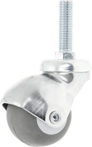 Koło skrętne gumowe Ø 40x35 mm, stalowy trzpień mocujący gwintowany nośność 35 kg Ro-Carr WH1320402