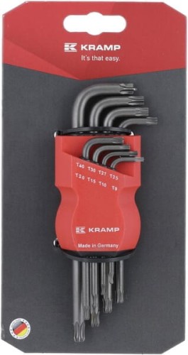 Zestaw kluczy trzpieniowych z kulką Torx® TX 9-40 8 ele. 1809015010KR - Intertraktor