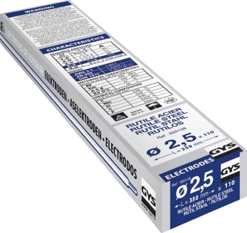 Elektroda rutylowa 2.5x350 mm (110 szt.) 085138GYS - Intertraktor