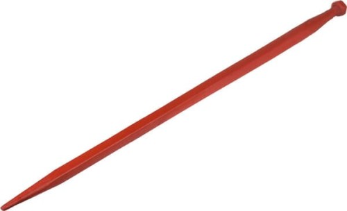 Ząb ładowacza, prosty, profil kwadratowy 45x1100 mm końcówka szpiczasta z nakrętką M30x2 czerwony Kverneland KK241166A - Intertraktor