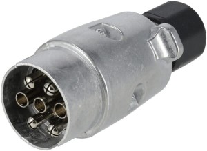 Wtyczka przyczepy 7-biegunowa, aluminiowa, 12V zaciski śrubowe TR00007KR