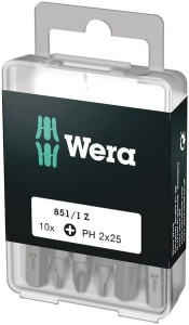 Bity krzyżowy Wera 1/4" PH, 3x25 10 szt. SC8511ZPH3DIY