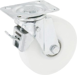 Koło skrętne PA Ø 150x40 mm z hamulcem, podstawa montażowa: 115x85 mm nośność 200 kg Ro-Carr WH50NF150