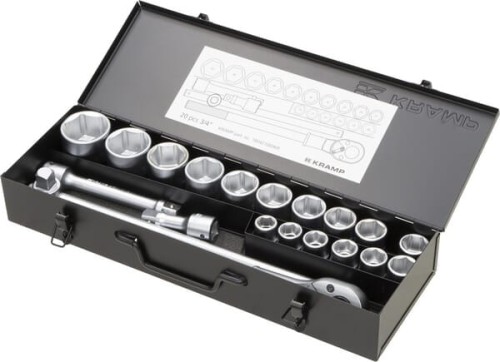 Zestaw kluczy nasadowych 3/4” 20 ele. 180421060KR - Intertraktor