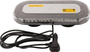 Belka świecąca LED, 126W 12/24V pomarańczowa na magnes 42 LED Kramp LA20008