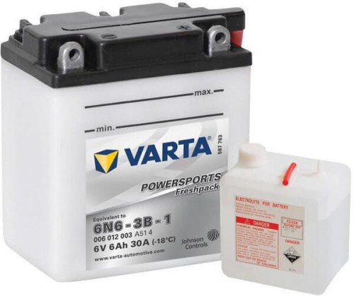 Akumulator 6V 6Ah 30A Powersports Freshpack VARTA 006012003I314PS - Intertraktor