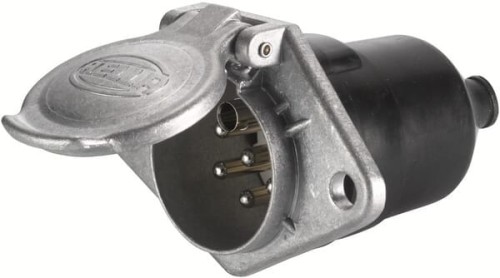 Gniazdo 7-biegunowe, metalowe ISO Hella 8JB003834031 - Intertraktor
