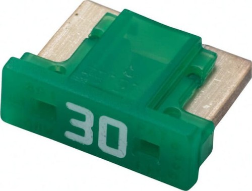 Bezpiecznik płaski niski Mini, 30A L=8.4 mm zielony op. 5 szt. Hella 8JS728596352 - Intertraktor