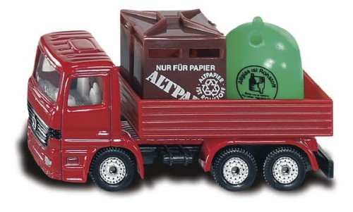 Ciężarówka z pojemnikami na odpady, SIKU 199100828 - Intertraktor