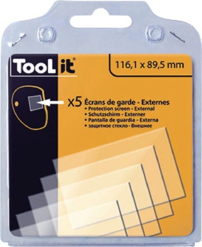 Szkło ochronne spawalnicze, bezbarwne 116.1x89.5 mm 5 szt. 040779GYS - Intertraktor