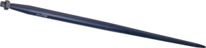 Ząb ładowacza, prosty, profil gwiazda 45x1250 mm końcówka szpiczasta z nakrętką M28x1.5 niebieski FST FT451250
