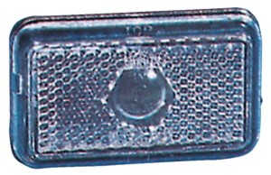 Lampa obrysowa prostokątna 12/24V biała przykręcana 74x22.5x45 mm Jokon 111001001