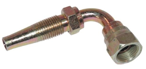 Końcówka gwintowana DN10 F 90° nakrętka 3/8" BSP stożek zewnętrzny 60° F10690 - Intertraktor