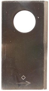 Nożyk kosiarki rotacyjnej lewy 94x48x3 mm otwór Ø 23 mm okrągły pasuje do Mörtl 25 szt. T673LKR