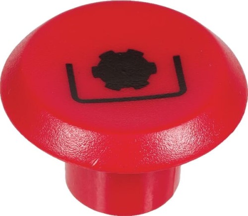 Symbol przełącznika, wału WOM, okrągły, czerwony 11356330PN - Intertraktor