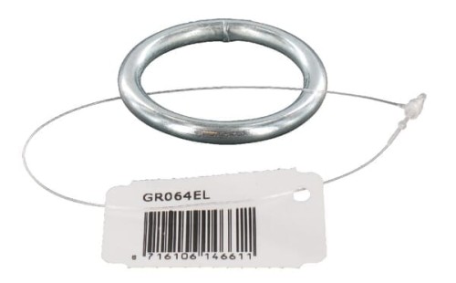 Kółko zgrzewane ocynk, 6x40 mm GR064EL - Intertraktor