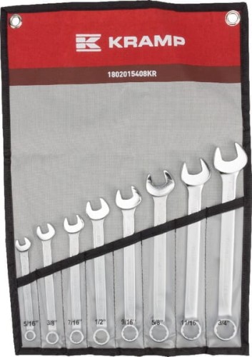 Zestaw kluczy płasko-oczkowych calowych, 8 ele. 1802015408KR - Intertraktor