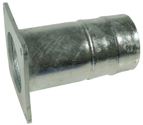Kołnierz czworokątny 8" z końcówką węża do lejka rozlewającego 160 mm 8304016 - Intertraktor