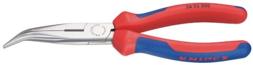 Szczypce wydłużone odgięte Knipex, 200 mm TA2622200 - Intertraktor