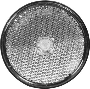 Odblask okrągły przykręcany, biały 60mm 484067