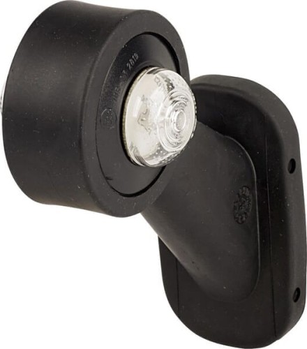 Lampa obrysowa LED, lewa, okrągła, 12/24V przezroczysta, przykręcana Waś 1400699601 - Intertraktor