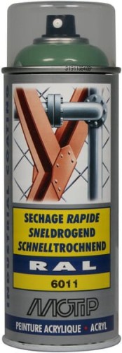 Lakier akrylowy w sprayu, RAL 6011 seledynowy 400 ml 07124 - Intertraktor