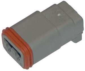 Obudowa wtyczki Deutsch, 2-styk. DT 2S DSDT062S