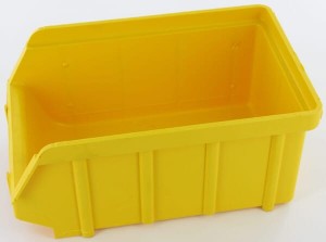 Pojemnik warsztatowy 105x175x75 mm żółty, polistyren typ 54 Metalin WE0543