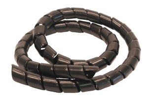 Osłona spiralna z tworzywa, czarna 80-98 15 m KBV80ZP015