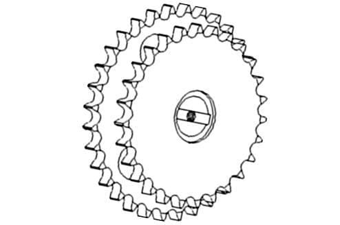 Koło łańcuchowe podajnika AV100247 - Intertraktor