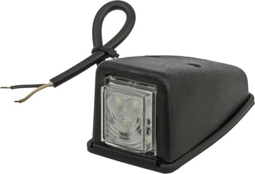 Lampa obrysowa LED, narożna, 0.5/1W kwadratowa, 12/24V biała 3 LED Kramp LA30151 - Intertraktor