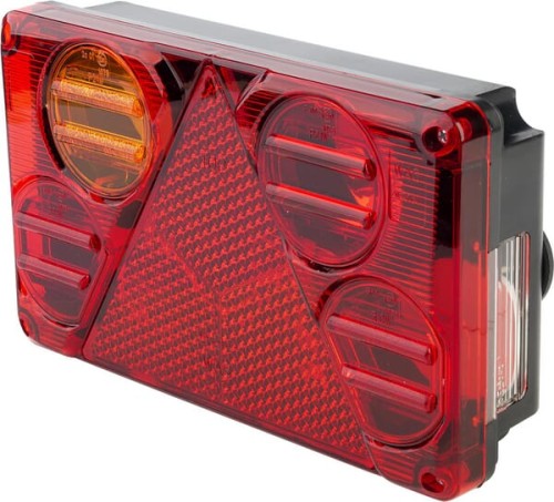 Lampa zespolona tylna, 387, lewa, 12/24V 1400300387 - Intertraktor