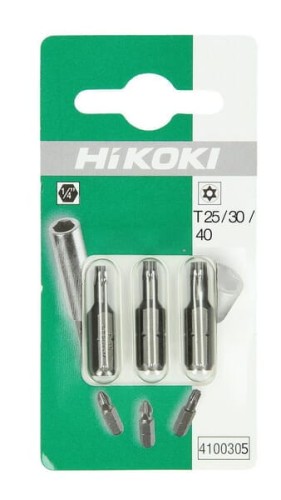 Bity Torx 1/4" z otworem T25 / T30 / T40 L-25 mm 3 ele. 4100305 - Intertraktor