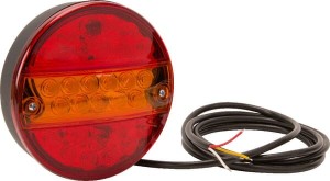 Lampa tylna zespolona LED, okrągła 12V (zintegrowany opornik) Ø 142 mm Kramp LA40039