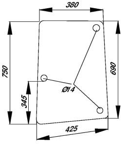 Szyba boczna D8187