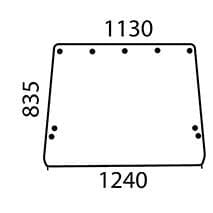 Szyba tylna R50758