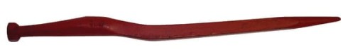 Ząb ładowacza, wygięty: 38 mm profil kwadratowy 36x600 mm końcówka szpiczasta z nakrętką M22x1.5 czerwony SHW FT70 - Intertraktor