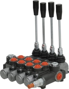 Rozdzielacz hydrauliczny MBV5, 4 sekcyjny A1A1A1A1(G3/8)KZ1 gopart MBV54001GP