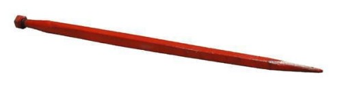 Ząb ładowacza, prosty, profil kwadratowy 45x985 mm końcówka szpiczasta z nakrętką M30x2 czerwony Kverneland KK241161A - Intertraktor